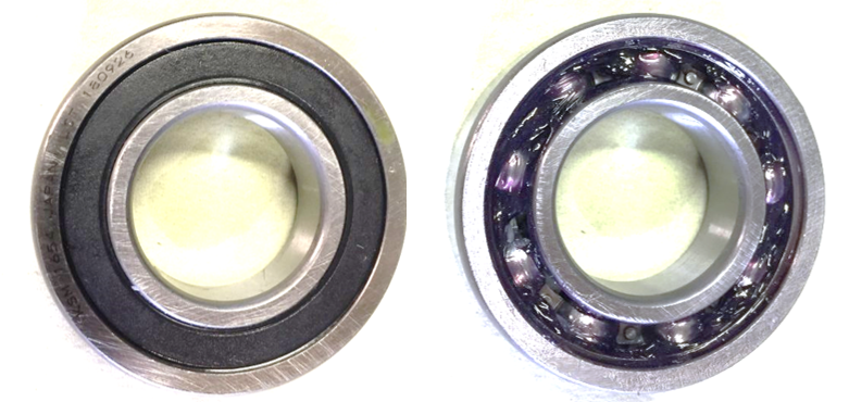 Are the bearings in the gearbox open or sealed?